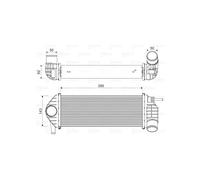 Valeo Refroidisseur d'air de suralimentation 818584