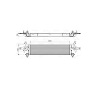 Intercooler, échangeur Nissan qashqai - VALEO - 818589