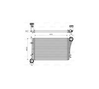 Valeo Refroidisseur d'air de suralimentation 818675 – échangeur pour Audi A3