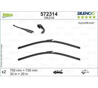 VALEO - Jeu de 2 balais d'essuie-glace 572314 - 750+730 mm - Réf. 572314