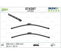 Balai d'essuie-glace VALEO Silencio Xtrm VF352, 550mm, Avant, 2 Pièce