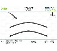 VALEO - Jeu de 2 balais d'essuie-glace 574371 - 580+450 mm - Réf. 149574371