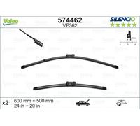 VALEO - Jeu de 2 balais d'essuie-glace 574462 - 600+500 mm - Réf. 574462