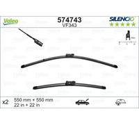 VALEO - Jeu de 2 balais d'essuie-glace 574743 - 550+550 mm - Réf. 149574743
