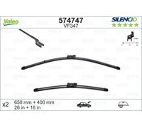 VALEO - Jeu de 2 balais d'essuie-glace 574747 - 650+400 mm - Réf. 574747