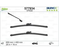 Balai d'essuie-glace VALEO Silencio Xtrm VF934, 650/400mm, Avant, 2 Pièce