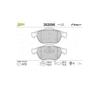 Valeo Plaquettes de frein 302096