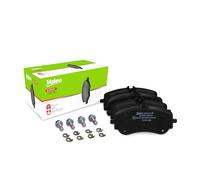 Valeo Jeu de 4 Plaquettes de Frein Expert 302737A, Essieu Arrière
