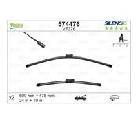 VALEO Lame Essuie-Glace Avant pour VW Passat Tous Suivre 365 Audi Q2 Ga