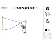 VALEO Lève-vitre Monte glace 850672 avant gauche pour AUDI A3 3/5 portes (8L1)