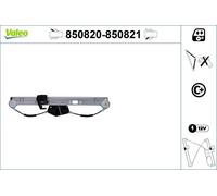VALEO Lève-vitre Monte glace 850820 arrière gauche pour BMW X3 (E83) électrique