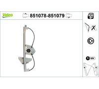 VALEO Lève-vitre Monte glace 851078 avant gauche convient pour PEUGEOT 4008 SUV