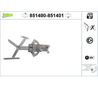 VALEO Lève-vitre Monte glace 851400 avant gauche pour OPEL Astra H GTC (A04)