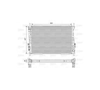 Valeo Radiateur, Refroidissement du Moteur 701559 | Compatible avec: JAGUAR X-TYPE I, X-TYPE I Kombi