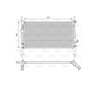 Radiateur, refroidissement du moteur VALEO 701606