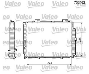 VALEO Radiateur, refroidissement du moteur 732462 Compatible avec: MERCEDES-BENZ E-CLASS, E-CLASS T-Model