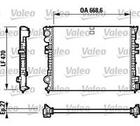 Valeo Radiateur refroidissement moteur 732692 - Compatible Citroën Evasion, Jumpy I, Fiat Scudo