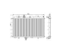 VALEO Radiateur, Refroidissement du moteur 733101