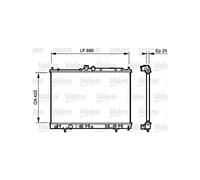 VALEO 735202 Radiateur du moteur