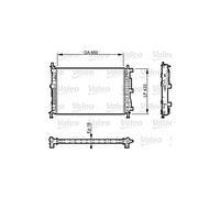 VALEO Radiateur, Refroidissement du moteur 735555