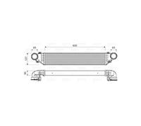VALEO Refroidisseur d'air de suralimentation 817760 Compatible avec: MERCEDES-BENZ C-CLASS, C-CLASS Coupe, C-CLASS T-Model, CLC-CLASS, CLK, CLK Cabriolet