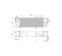 VALEO Refroidisseur d'air de suralimentation 818333 Compatible avec: HYUNDAI i30, i30 Kombi, KIA CEE'D Schrägheck, CEE'D SW, PRO CEE'D