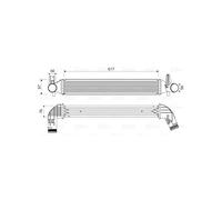 VALEO Refroidisseur d'air de suralimentation 818338 Compatible avec: AUDI A1, A1 Sportback, SEAT IBIZA IV, IBIZA IV SC, IBIZA IV ST, SKODA FABIA II, FABIA II Combi, VW POLO V