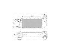 VALEO Refroidisseur d'air de suralimentation 818582 Compatible avec: FIAT 500, FORD KA