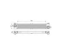 VALEO Refroidisseur d'air de suralimentation 818586
