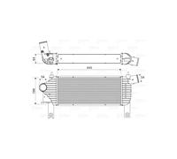 VALEO Refroidisseur d'air de suralimentation 818608 Compatible avec: NISSAN NAVARA NP300, PATHFINDER III