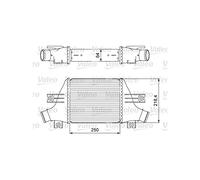 VALEO Refroidisseur d'air de suralimentation 818638