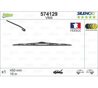 VALEO SILENCIO Balai d'essuie-glace pour VW Golf II 3/5 portes (19E, 1G1) 450mm