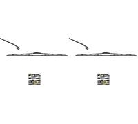 VALEO Silencio Balai d'Essuie-glace - VM16 - Balai d'Essuie-glace Conventionnel Durable et Résistant Toutes Saisons 600mm - Avant - 1 Balai d'Essuie-glace - 574141 (Lot de 2)