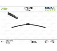 Valeo Silencio Essuie-Glace Lame - Arrière - 11 " - Pour VW Polo (9N_)