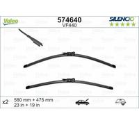 Valeo Silencio Essuie-Glace Lame Set - Avant - 23 "/ 19 " - Pour Jaguar XF (X250