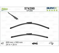 Valeo Silencio Essuie-Glace Lame Set - Avant - 24 "/ 20 " - Pour Ford Kuga Lll (