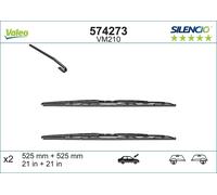 VALEO SILENCIO SILENCIO CONVENTIONAL SET Balai d'essuie-glace Avant