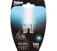 VALEO T4W Paire Lampes Auto 12V 4W Blue Effect BA9s Original