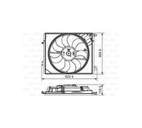 Valeo Ventilateur de refroidissement du moteur Mégane Laguna Scénic 696882