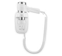 Valera Action Super Plus 1600 Shaver sèche-cheveux mural avec prise rasoir, blanc/chrome