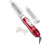 Valera Styler à air chaud Turbo Style 1000 Tourmaline 603.01B, avec deux brosses et une buse pour sèche-cheveux, 1000 watts, couleur rouge