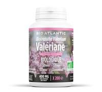 Valériane Bio AB 400mg - 200 Comprimés, Ingrédients pour 3 comprimés : Extrait sec de valériane racine bio : 1200 mg, talc