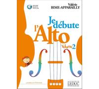 Valerie bime-apparailly : je debute l'alto - vol. 2 - recueil + accès audio en ligne