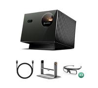 Valerion Pack Home Cinéma - Achetez 1, Recevez 5: Pro2 Projecteur Laser 4K 3000 ISO Lumens + Support Gimbal de Bureau + 3×Lunettes 3D + Câble HDMI