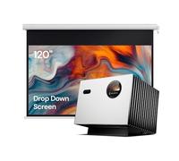 Valerion StreamMaster Plus2 vidéoprojecteur laser 4K + écran de projection motorisé de 120 pouces, 2000 lumens ISO, HDR10, certifié IMAX Enhanced, Dolby Vision et Atmos, latence ultra-faible de 4 ms p