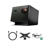 Valerion VisionMaster Pro2 Bundle de projecteur Laser Triple 4K avec câble HDMI 2.1 Ultra Haute Vitesse, Plaque de Conversion pour Montage Plafond et 3 × Lunettes 3D