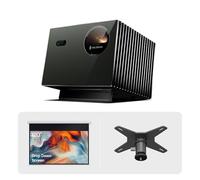 Valerion VisionMaster Pro2 Projecteur 4K Triple Laser avec écran motorisé 120" Rechargeable étanche et Plaque Montage Plafond