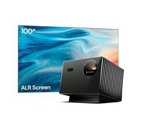 Valerion VisionMaster Pro2 Projecteur laser triple 4K pour visionnage de football diurne, home cinéma amélioré, 3000 lumens ISO, écran Fresnel ALR de 254 cm gratuit pour regarder une pièce lumineuse