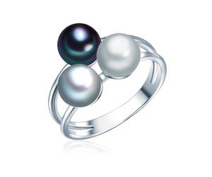 Valero Pearls - 6002009454 - Bague Femme - Argent 925/1000 - Perles d'eau douce - T 56