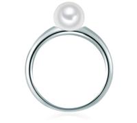 Valero Pearls Bague argent / blanc, Taille 56